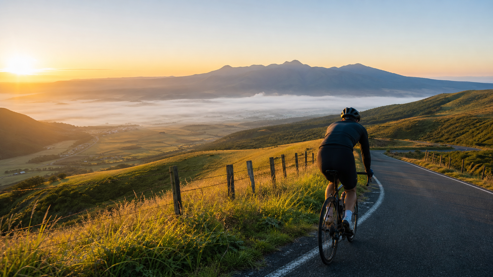 Chasing the sunrise on the caldera ridge: the spectacular ride along Aso Milk Road