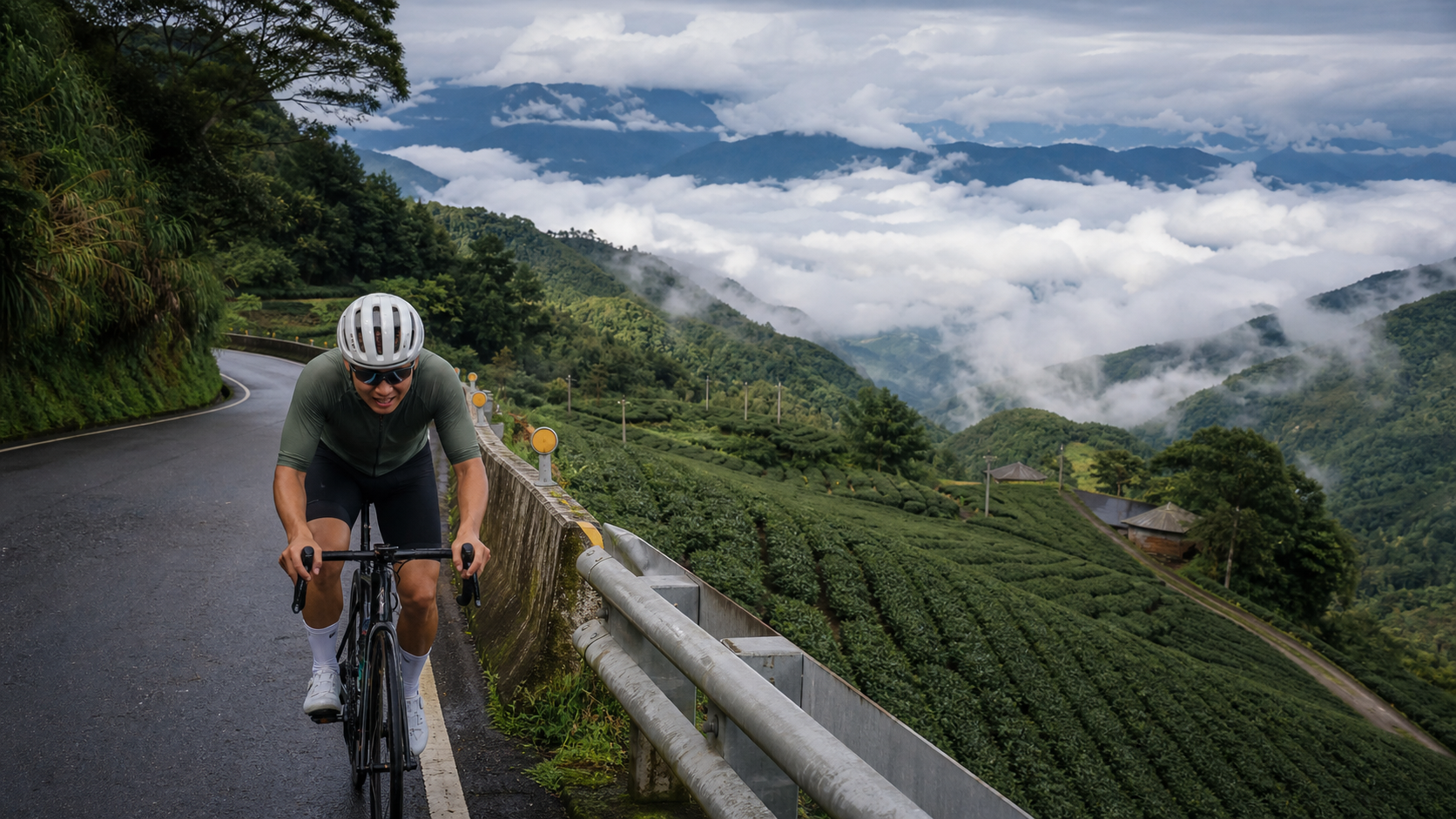 Entre nuages et parfum de thé : Xiding, cette mini route paradisiaque que les cyclistes de Chiayi adorent détester
