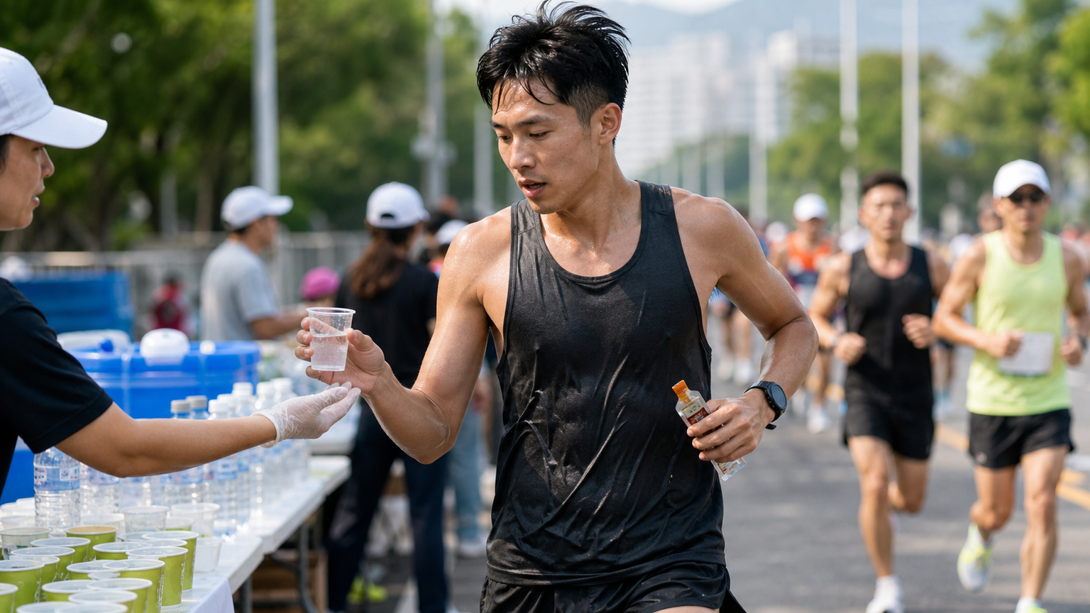 馬拉松補給策略：比賽中的水分與能量攝取