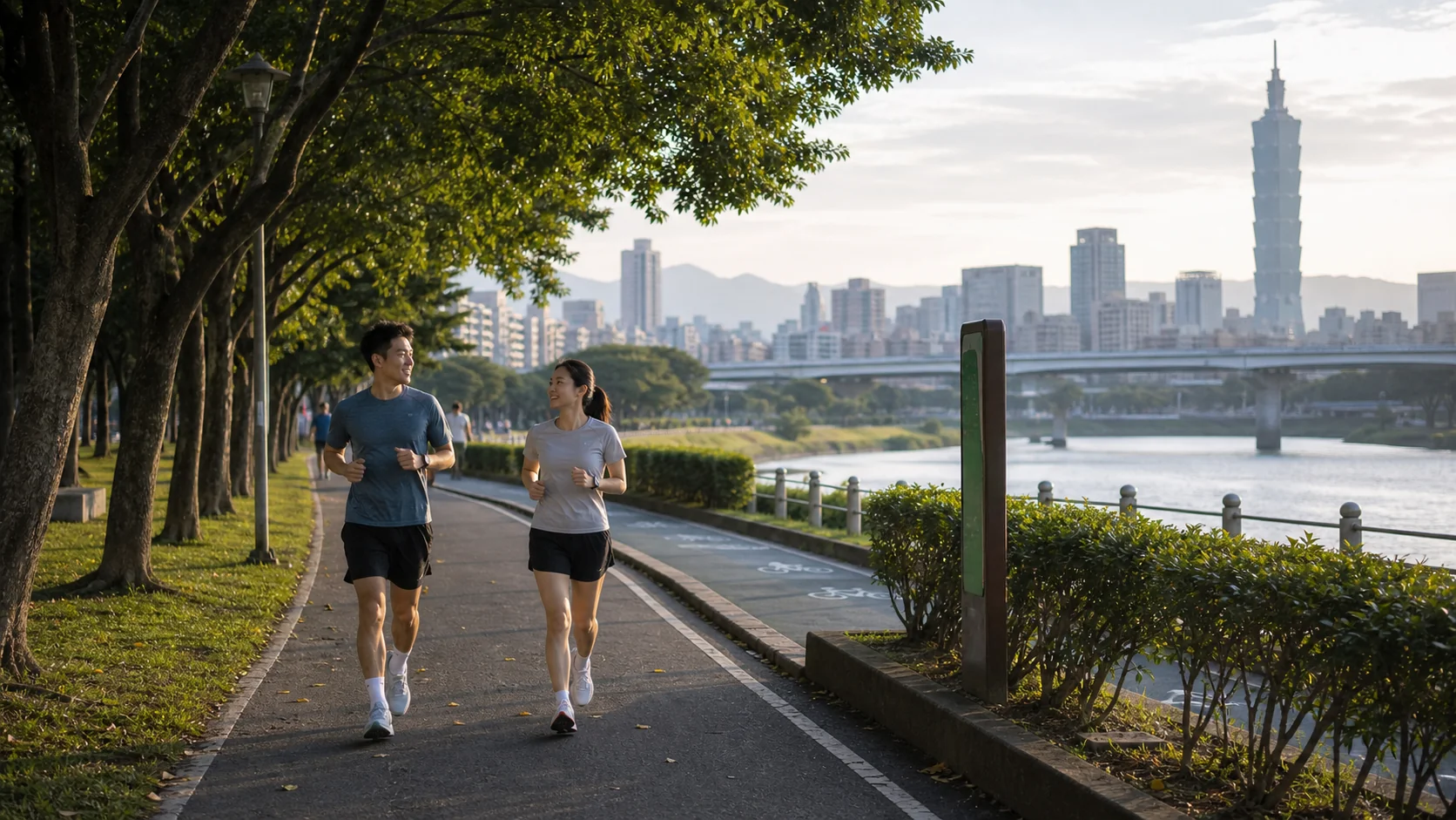 Visuel principal du parcours de jogging urbain à Taipei