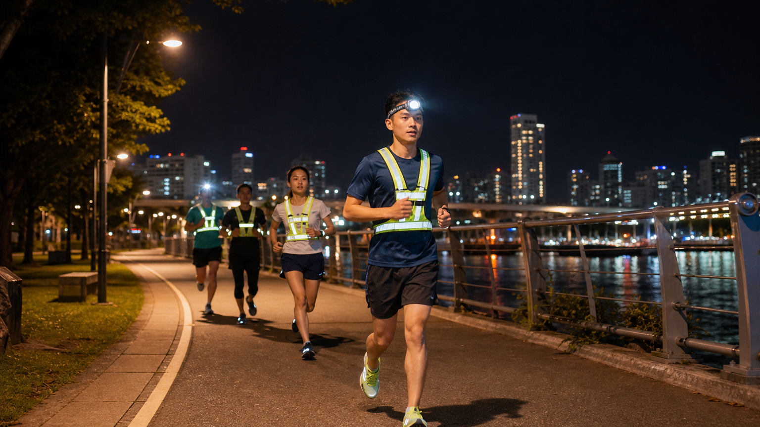 夜跑文化在台灣：晚上跑步的安全與好處