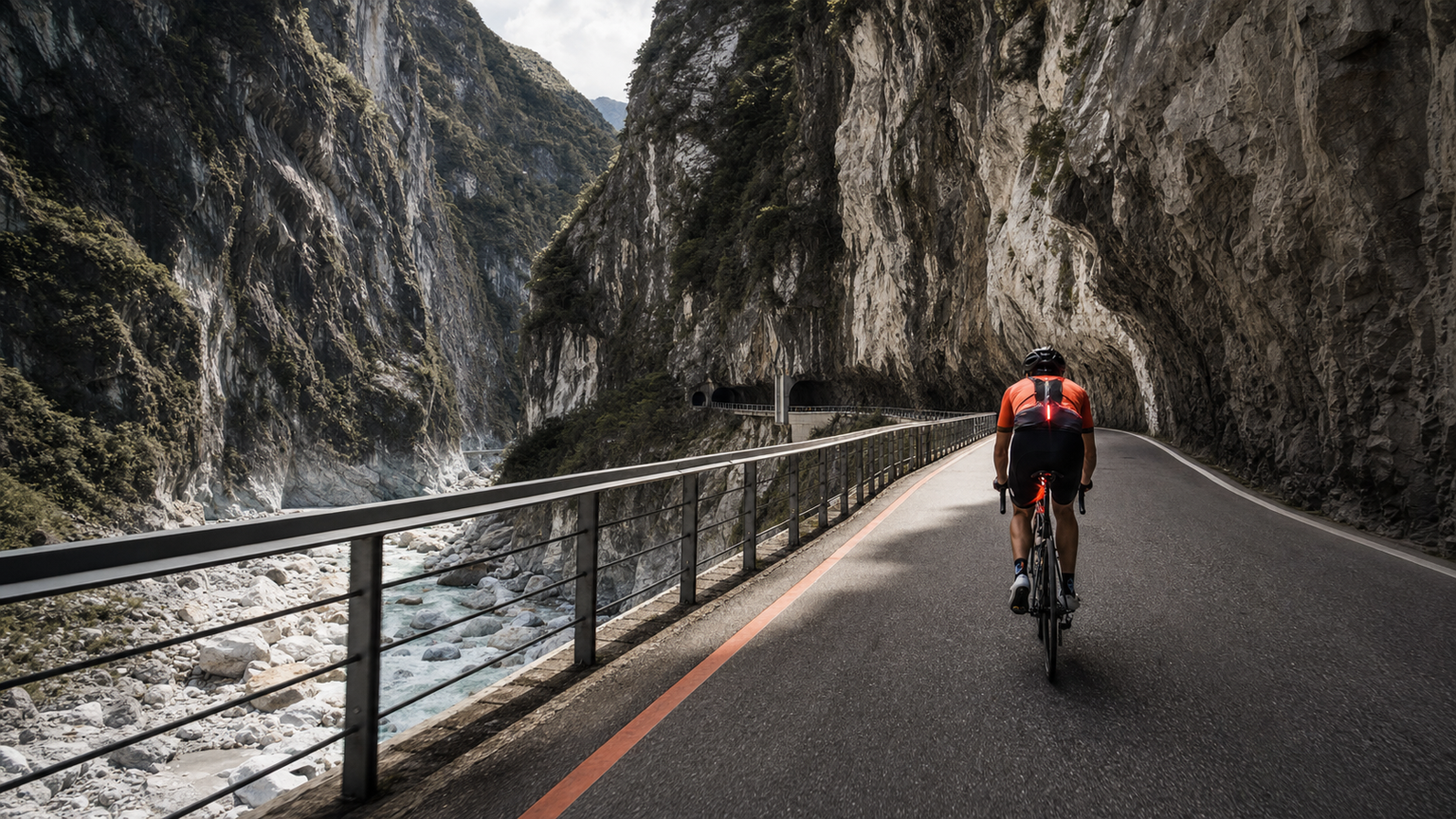 Vélo dans les gorges de Taroko : le corridor de marbre de Xincheng à Tianxiang