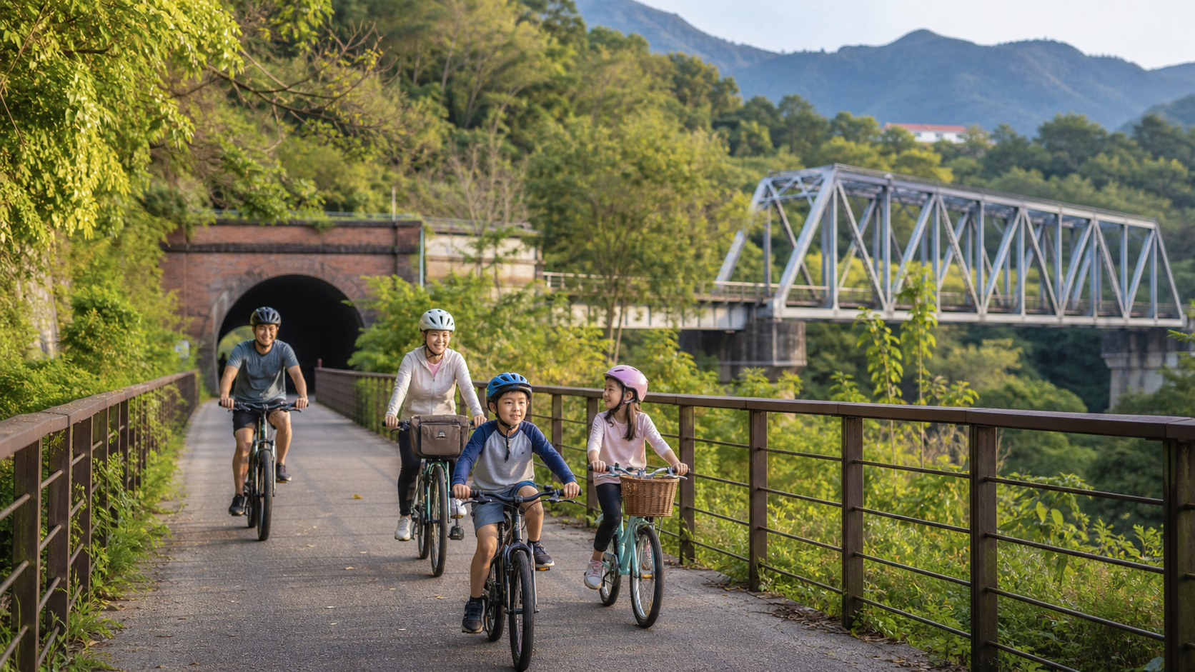 台中東豐與后豐鐵馬道：舊山線改建的親子綠廊縱走