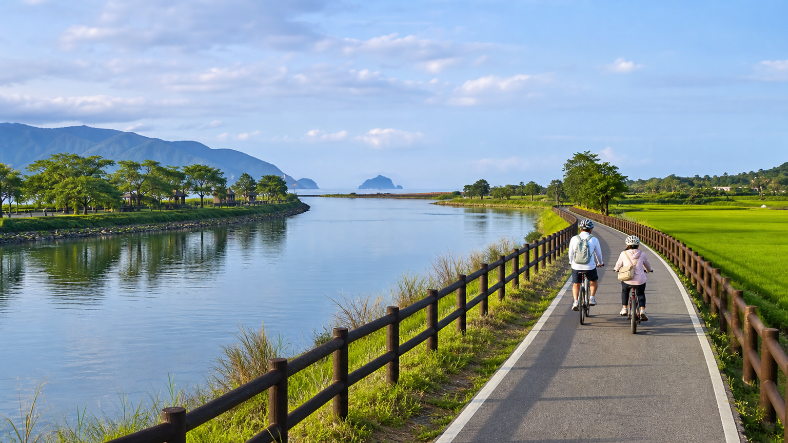 宜蘭冬山河自行車道：水岸童話之旅