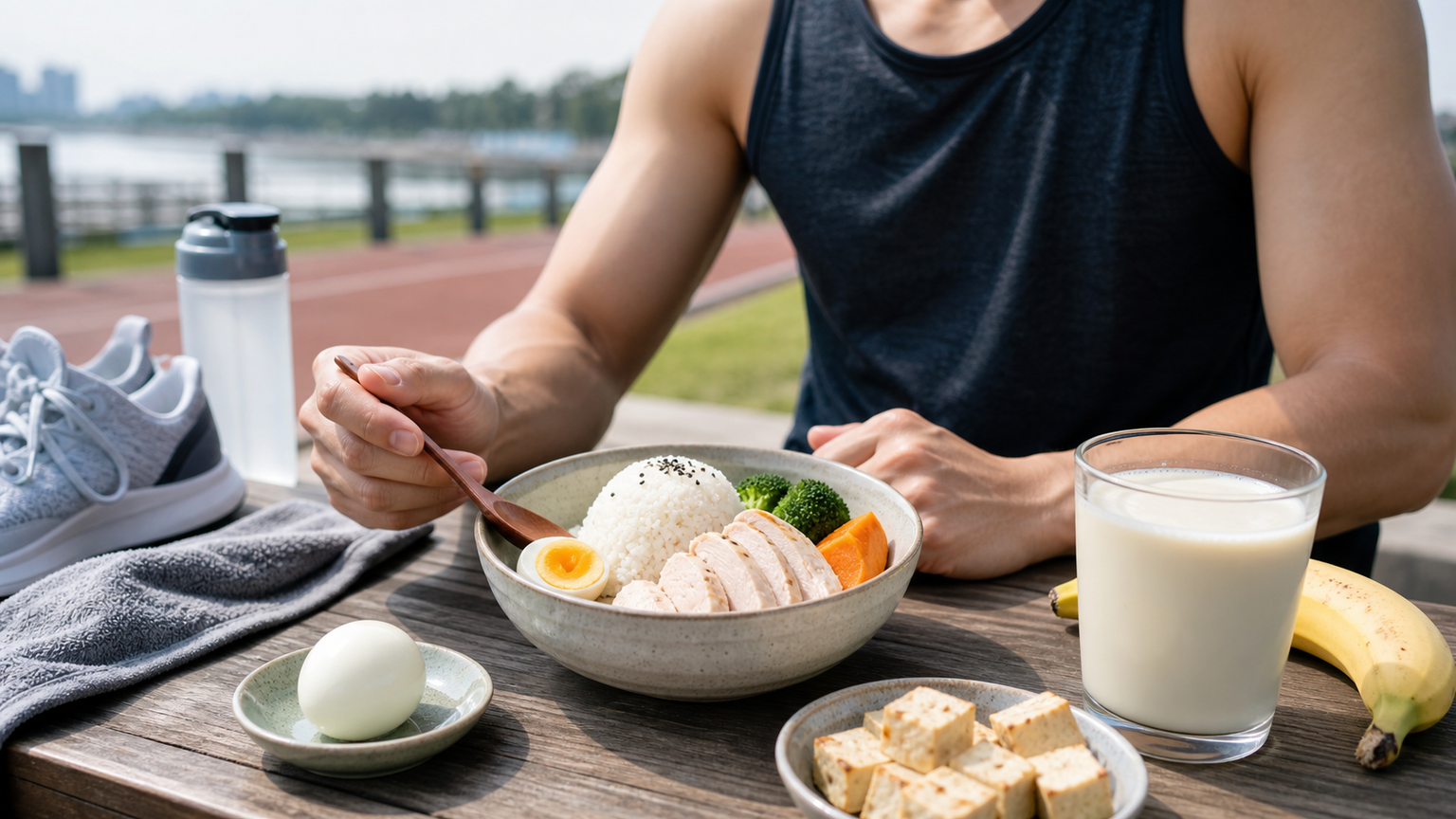อาหารหลังวิ่ง: อัตราส่วนทองของโปรตีนและคาร์โบไฮเดรต