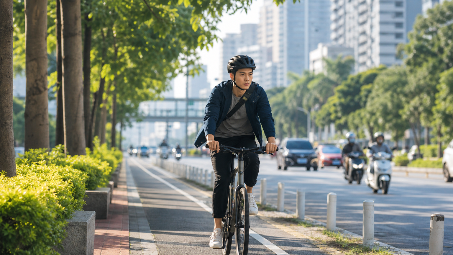自転車と環境：ペダルを漕いで炭素足跡の差を計算する