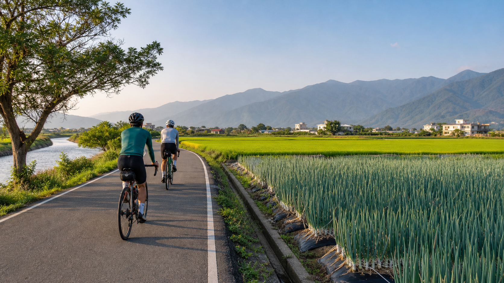Balade à vélo dans la plaine de Yilan : itinéraire tranquille entre Luodong, Sanxing et la rivière Dongshan