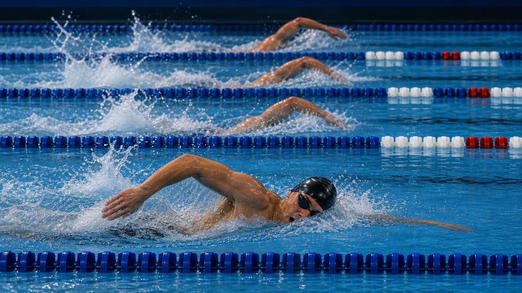 200メートル自由形のラップ戦略:4つの50mのペースコントロール