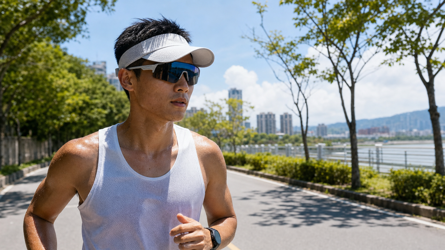 跑步遮陽帽與太陽眼鏡：台灣夏季路跑不可忽視的防護裝備