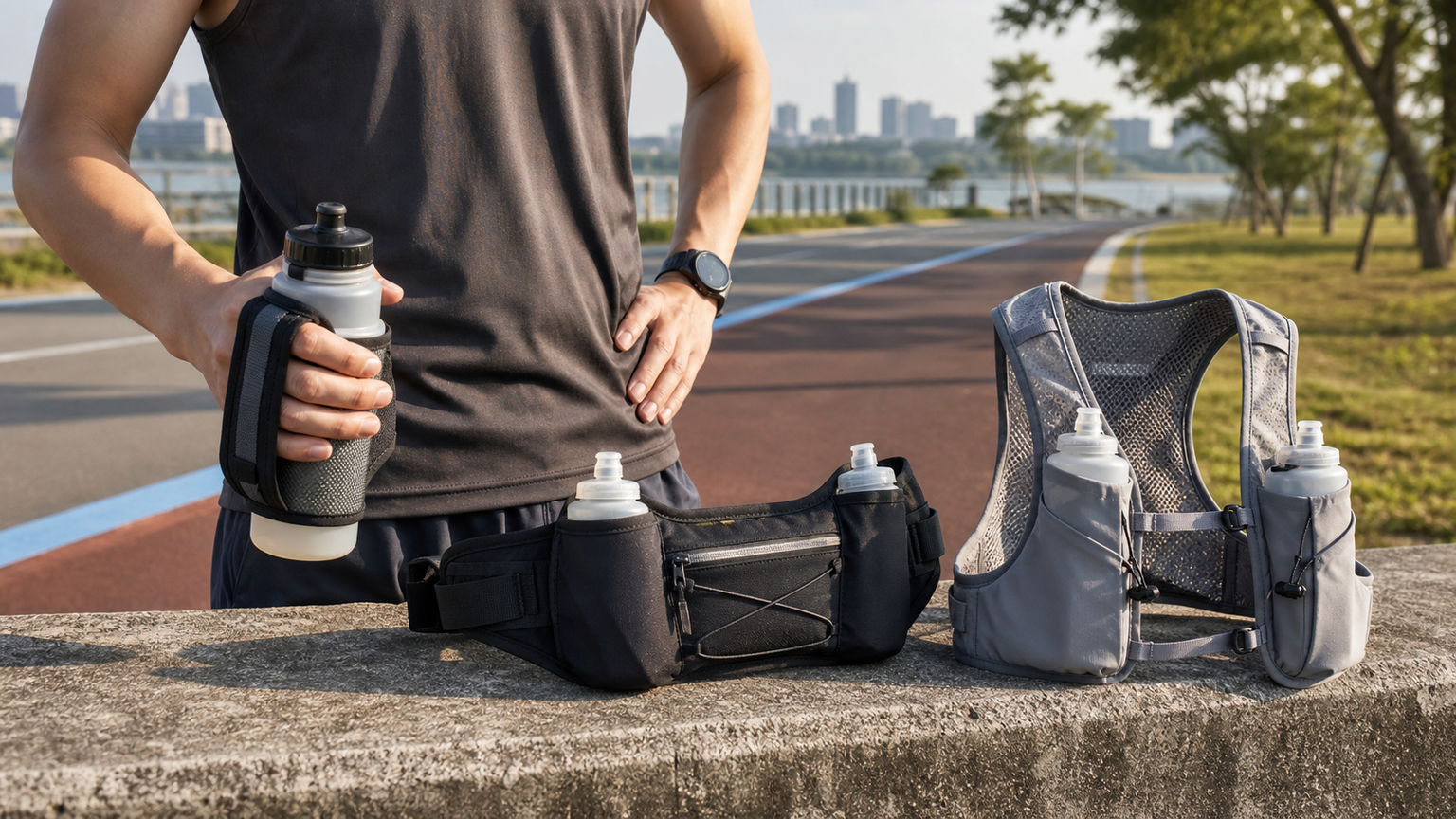 Complete Comparison of Running Hydration Belt Designs: Handheld Bottle vs Belt vs Hydration Vest