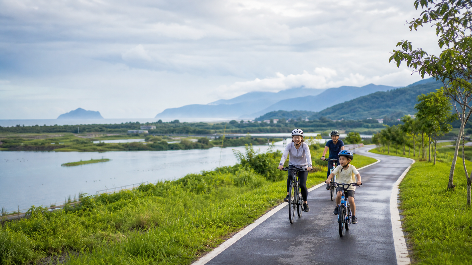 Itinéraires cyclables de Yuanshan et de la rivière Dongshan à Yilan : une balade tranquille entre plaine et rivière