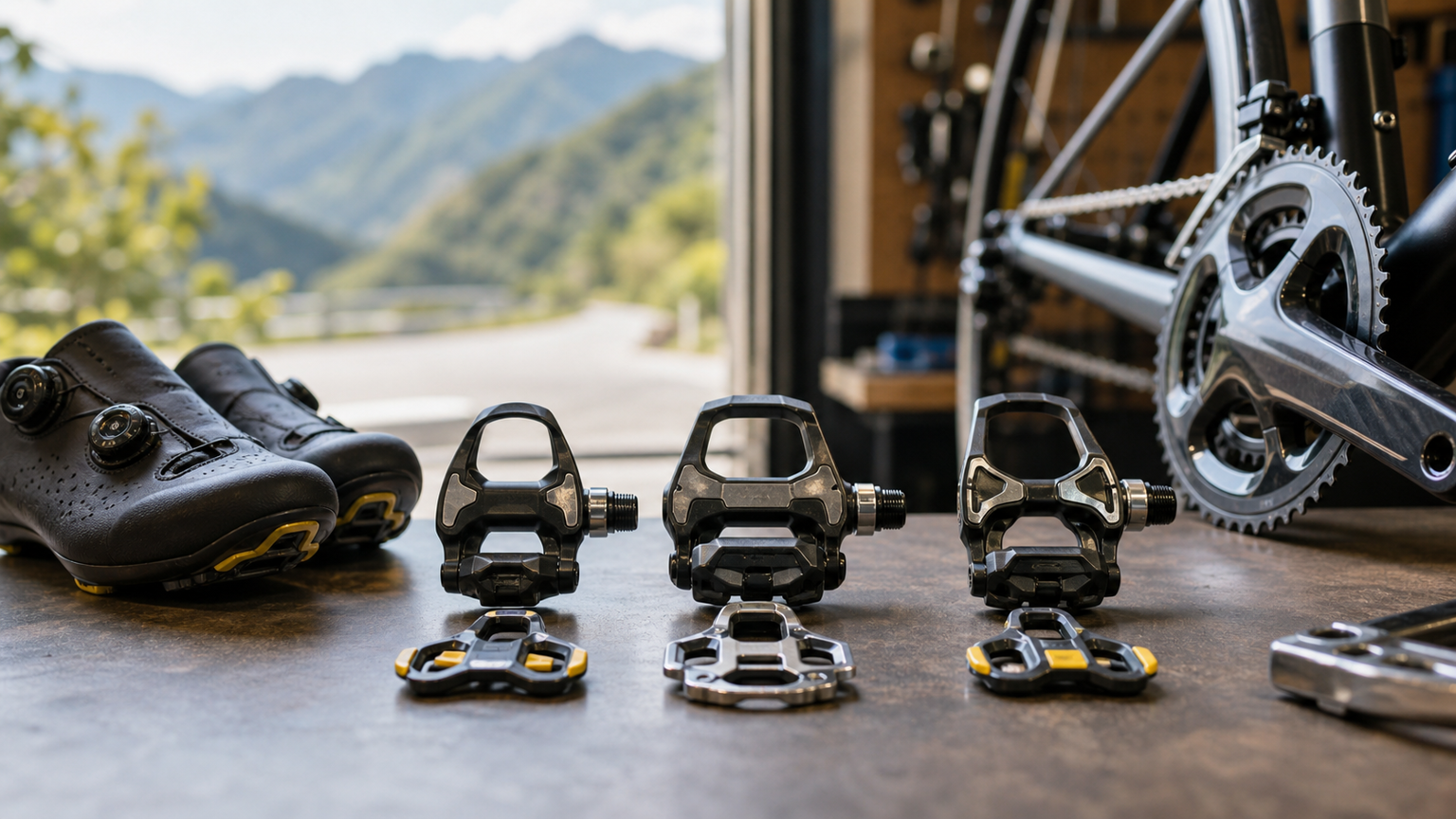 ロードバイク用ペダルシステム:Look、Shimano SPD-SL、Time の違い