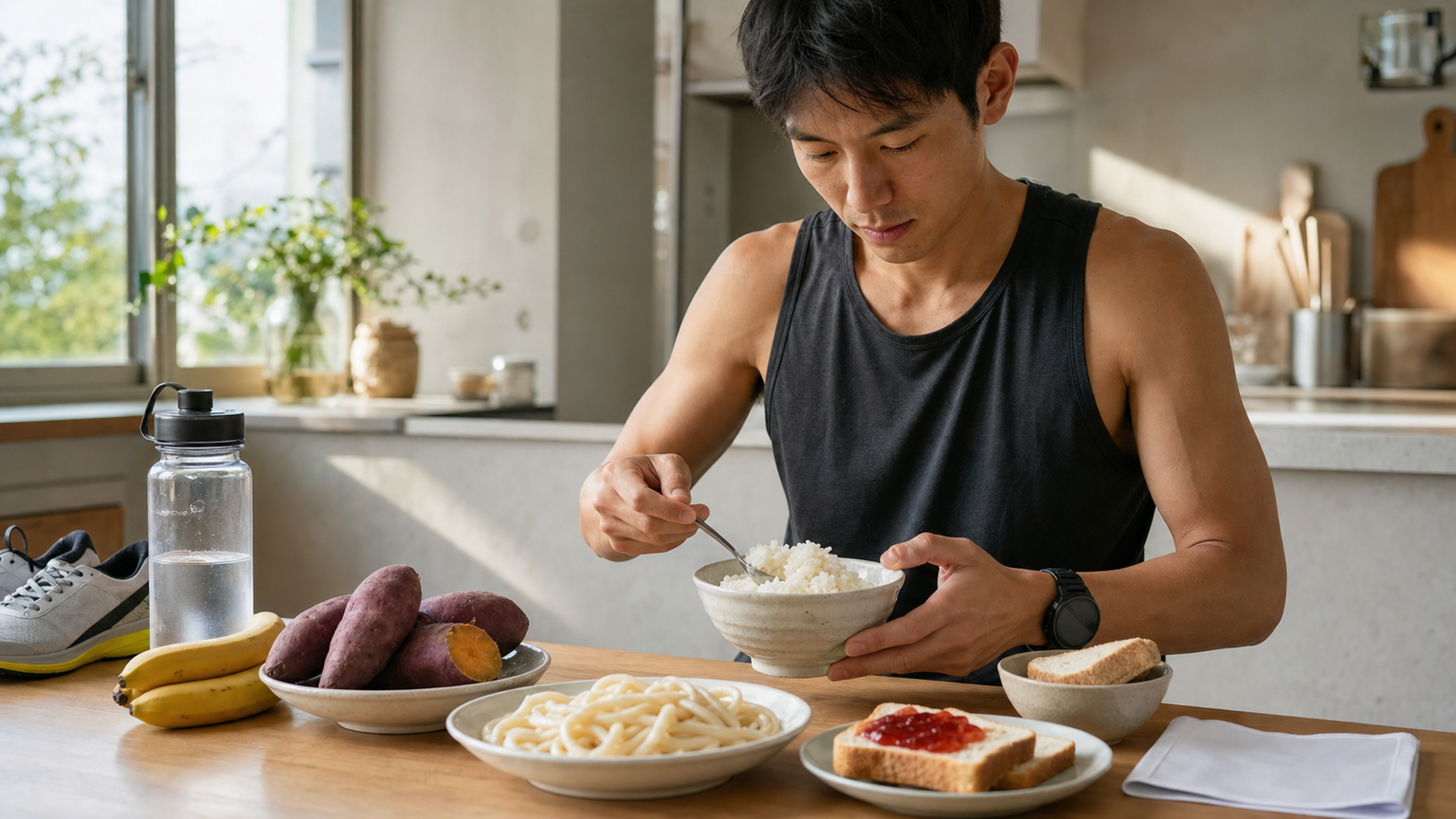 路跑前的碳水化合物補充：賽前三天的碳水堆疊策略