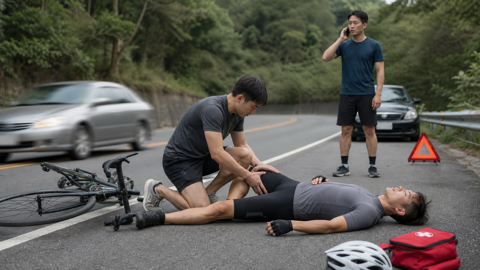 自行車事故的現場處理：急救常識與報案流程