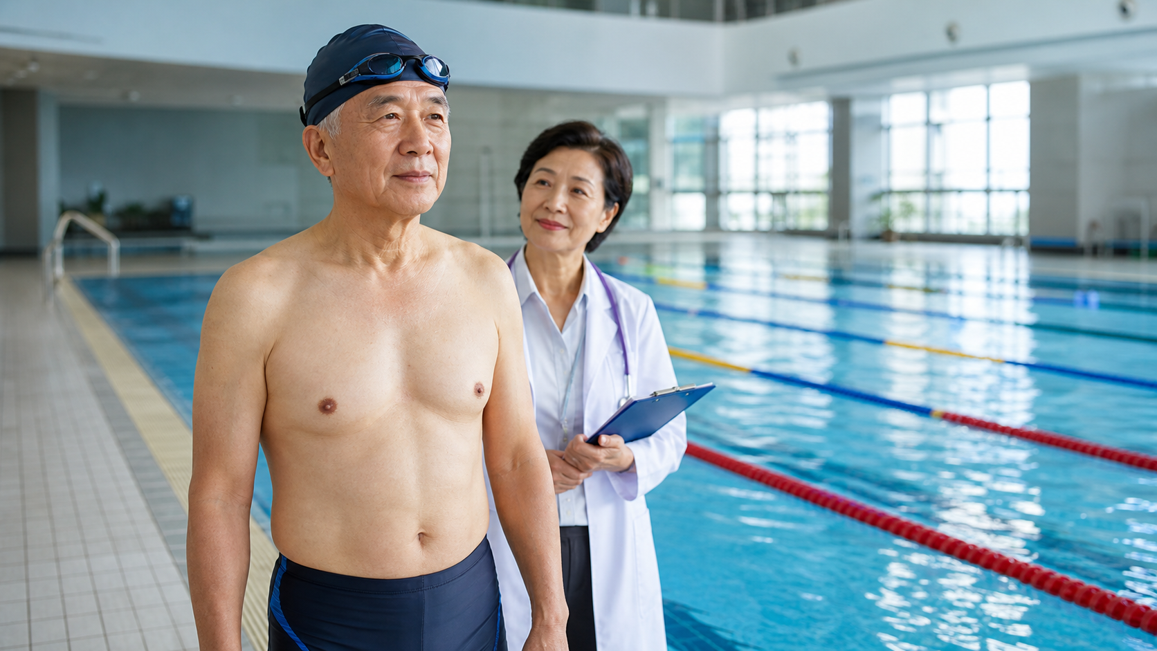 高齡游泳者的安全考量：心臟病、高血壓患者的注意事項