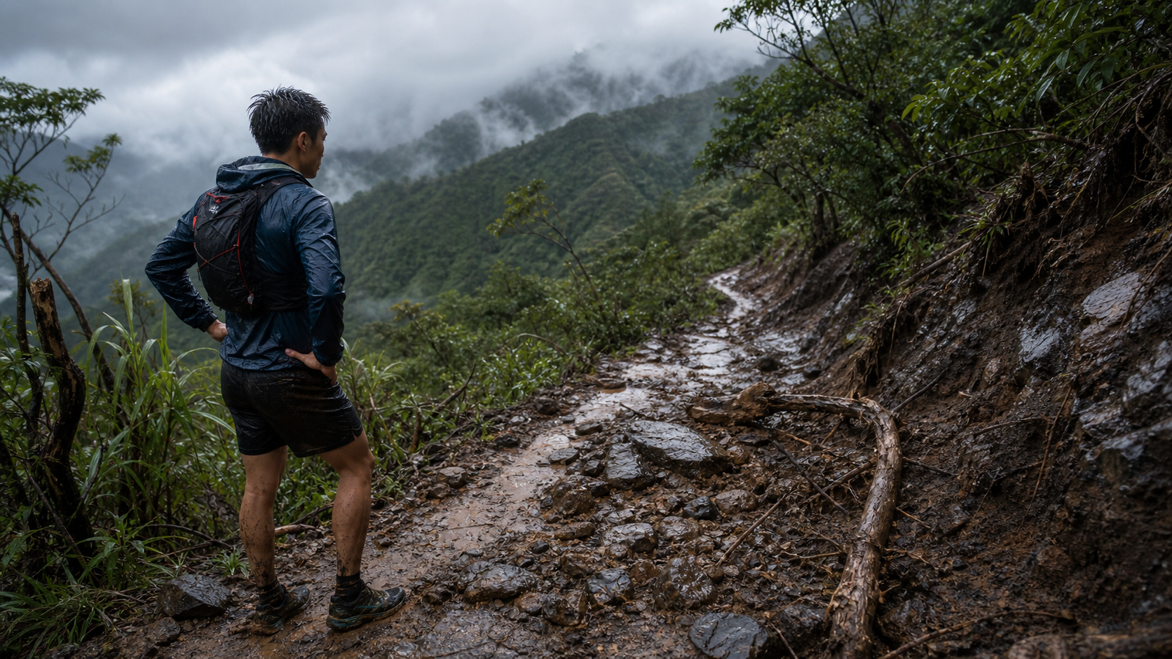 越野跑的氣候應對：台灣雨季颱風後山徑的安全判斷