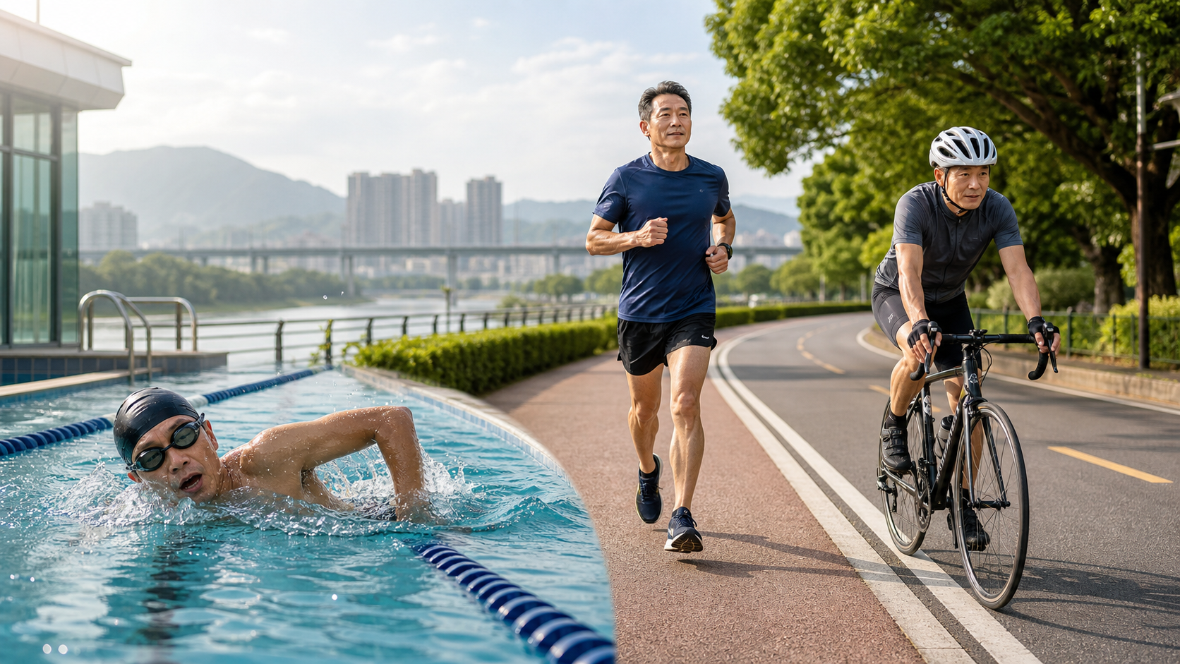 Swimming vs Running vs Cycling: Which Exercise Is Best for Middle-Aged People