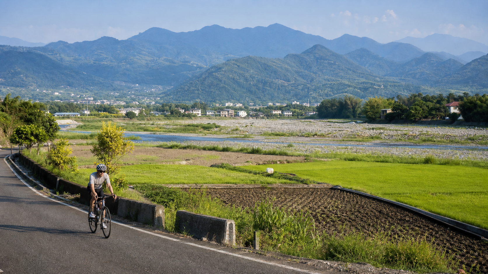 台湾中部平原骑游:彰化田中到埔里的农村风景路线
