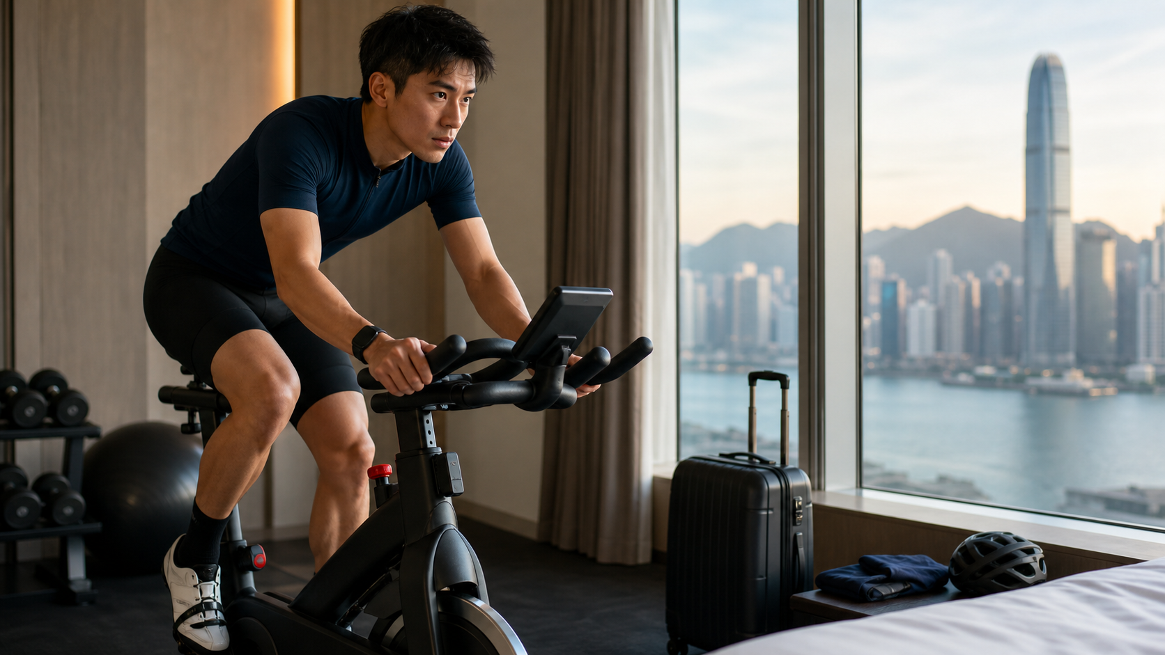 旅行或出差期間的騎乘維持：最少訓練量的保留策略