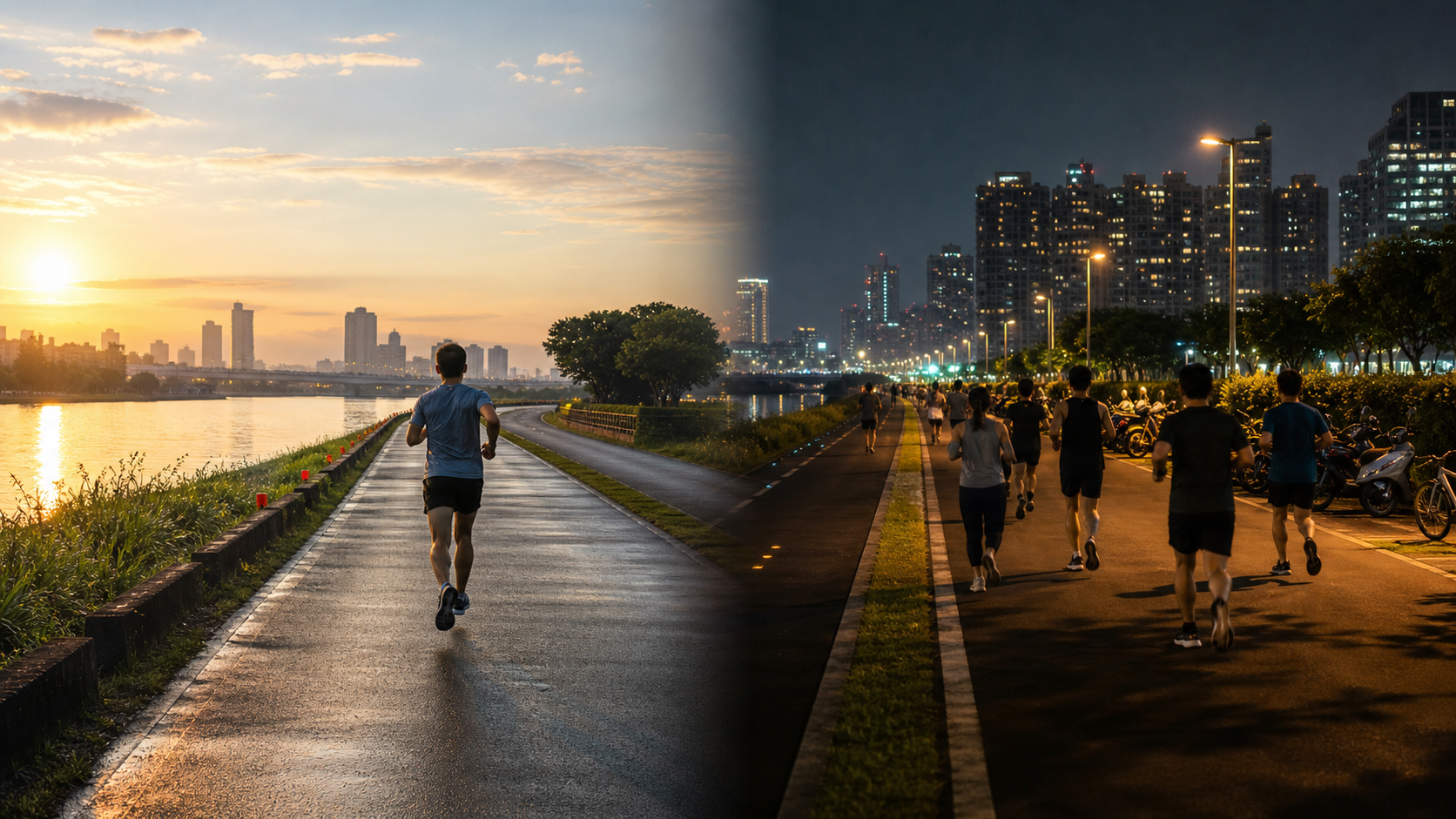 路跑的下班後文化:台灣都市跑者的晨跑 vs 夜跑時段偏好
