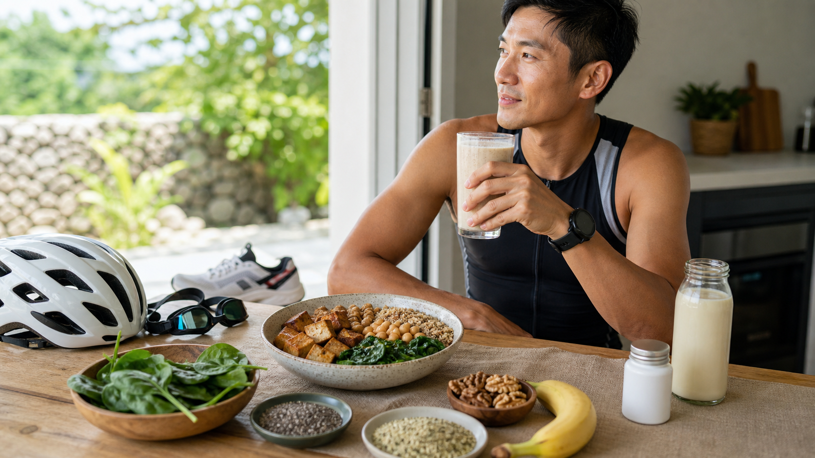 鐵人三項素食運動員：完整蛋白質、B12、鐵、Omega-3 的解方