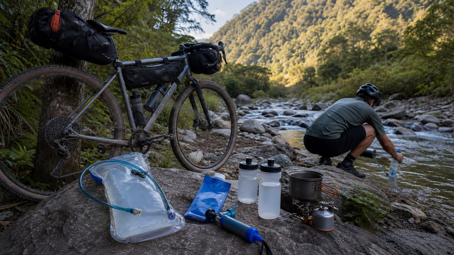 Bikepacking 水源管理：濾水器、水袋、Camelbak 完整指南