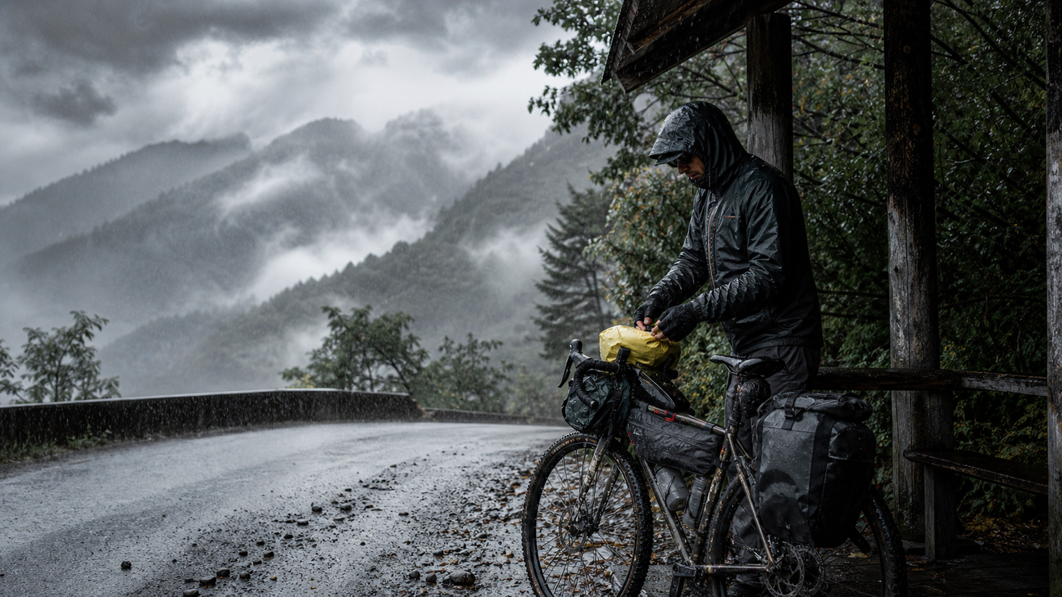 Bikepacking 氣候應變：暴雨、強風、低溫的緊急應對