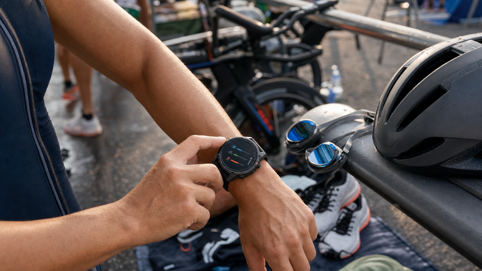 計時運動表三項自動切換設定：Garmin、Coros、Polar 的多項模式深度設定
