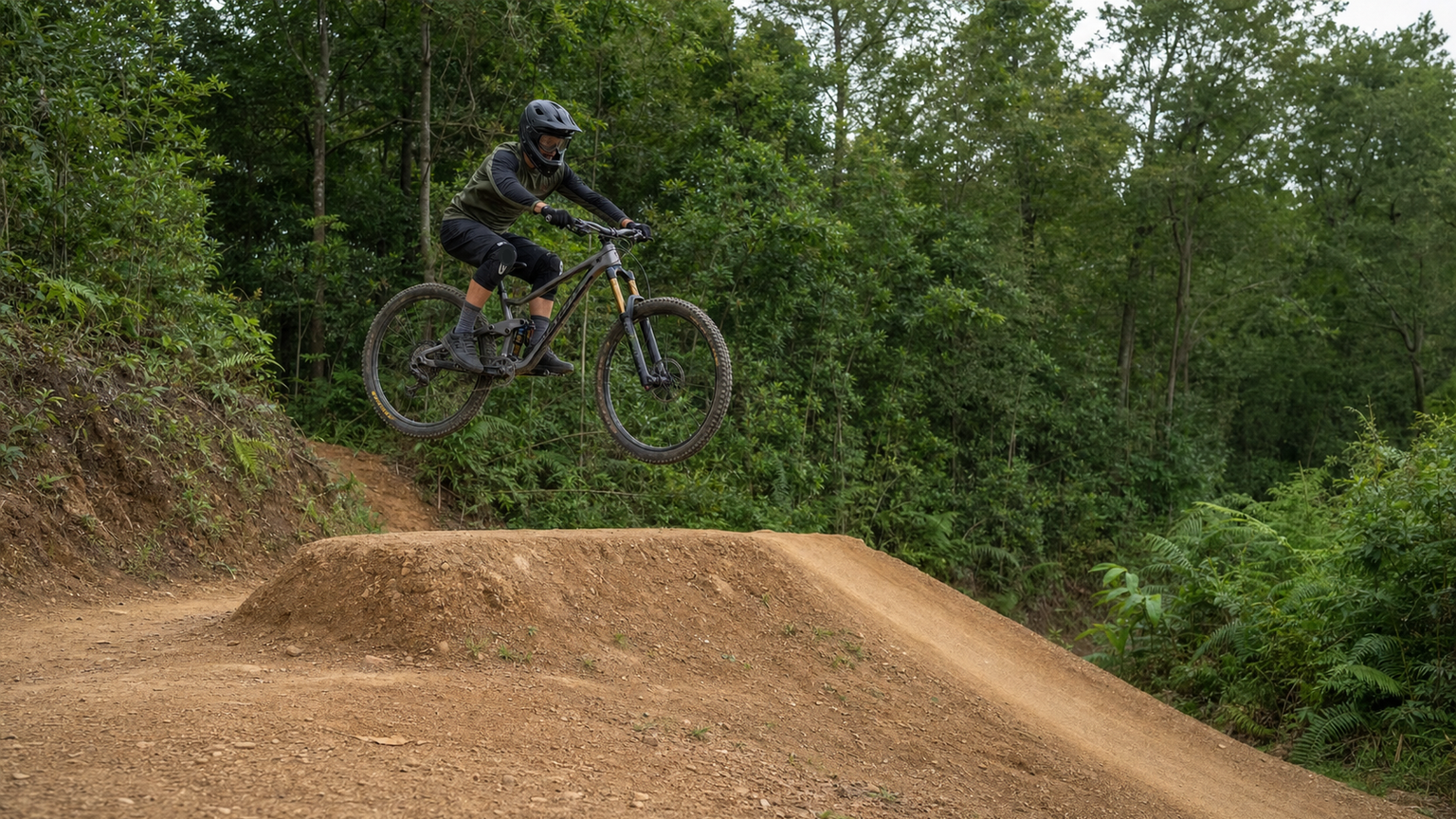 MTB 的跳躍技術：小 tabletop 的起跳時機與落地吸震