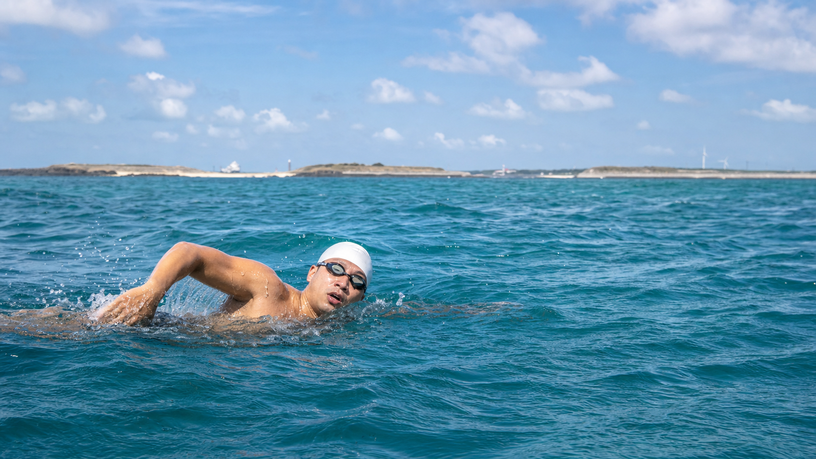 澎湖跨海游泳挑戰：海峽水流中的方向掌控與心理克服