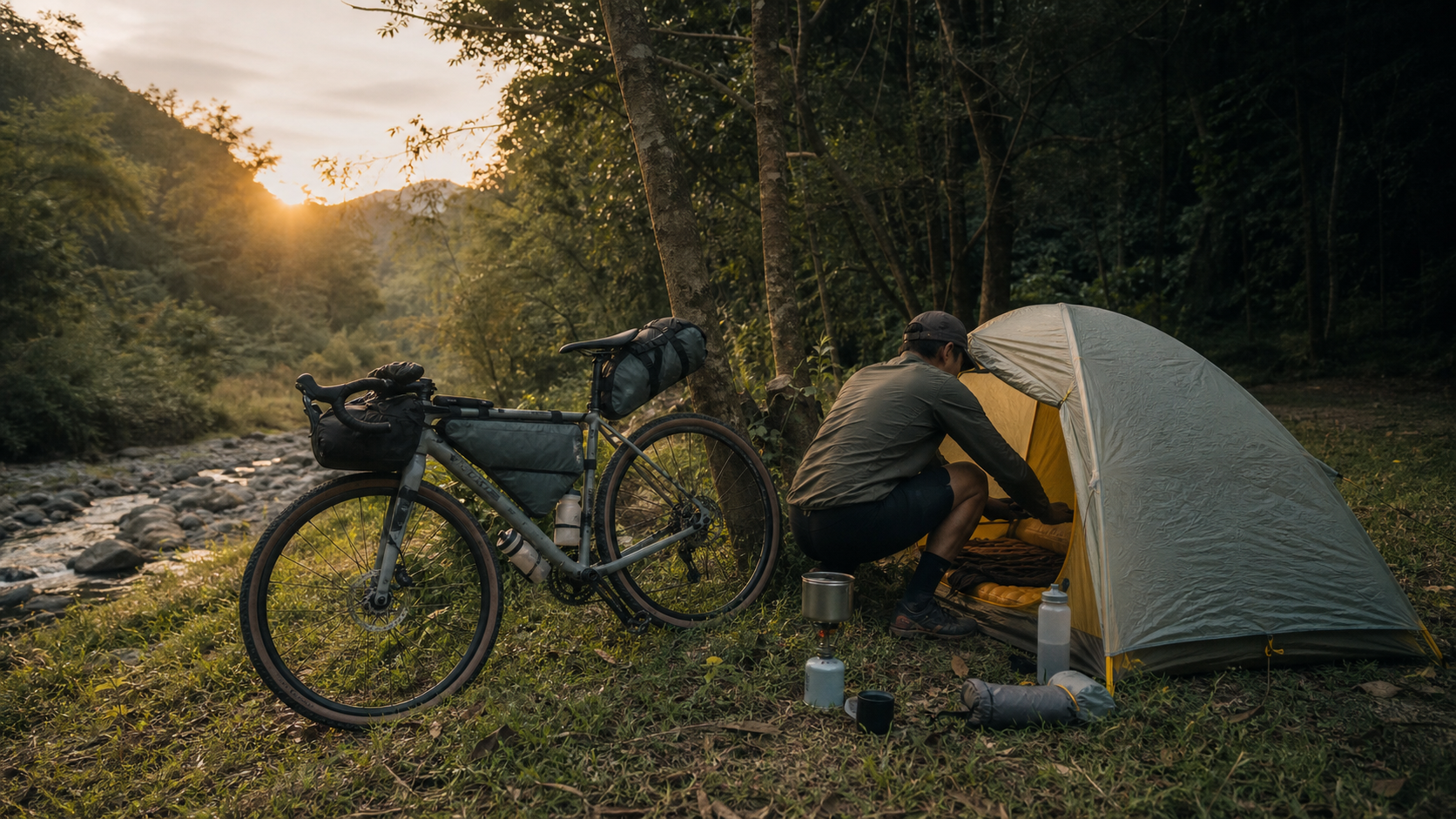首次單車露營：Bikepacking 入門者的第一夜野外紮營