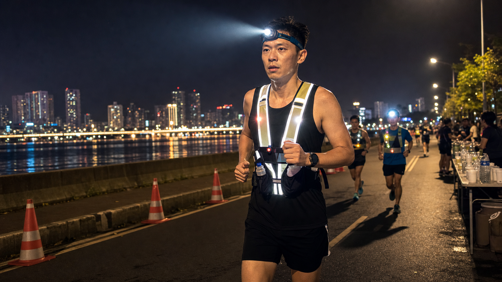 夜跑路跑賽的裝備與安全策略：燈光、反光背心與補給調整
