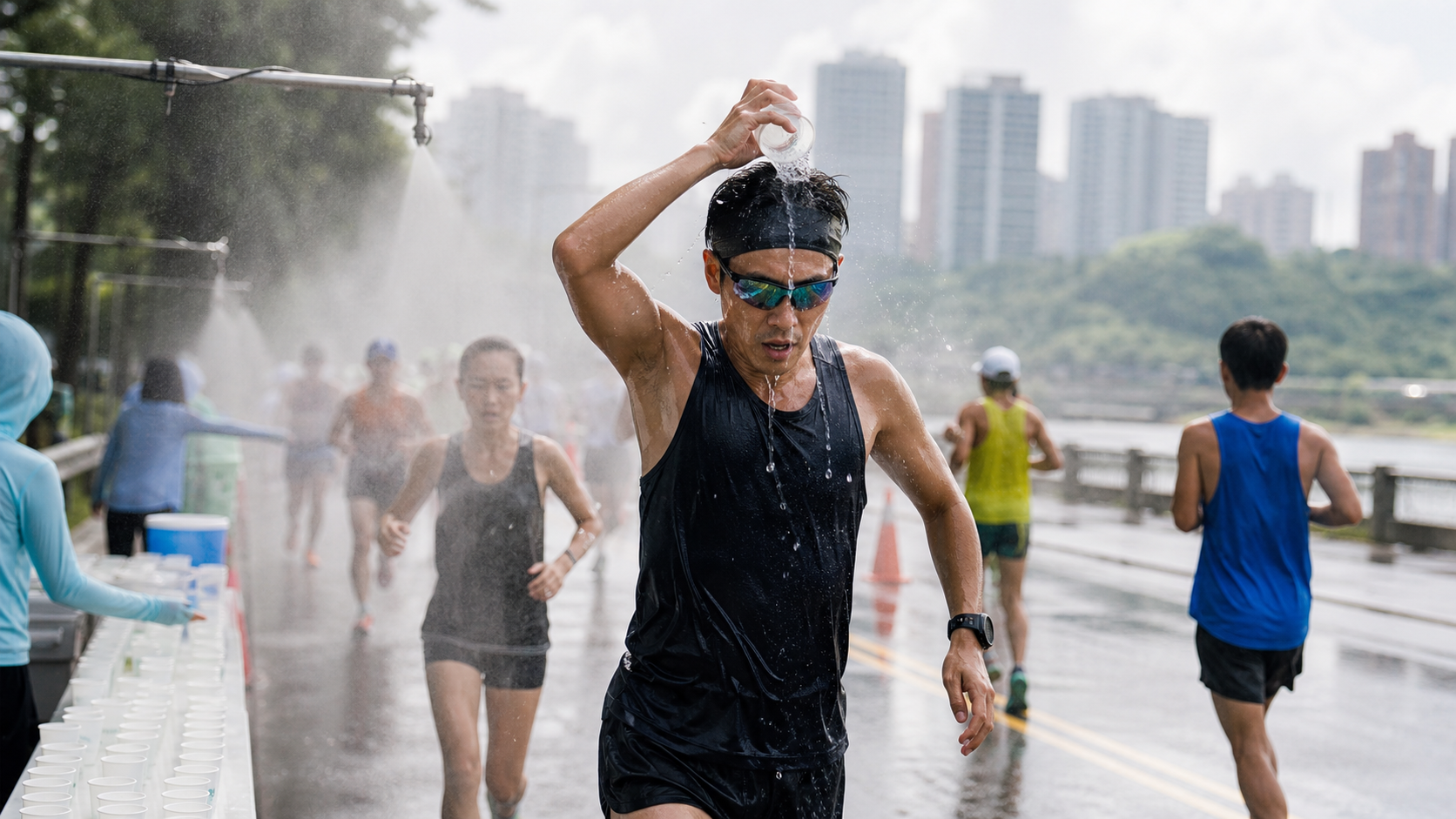 高溫馬拉松完賽策略：濕球溫度 28°C 以上的配速修正