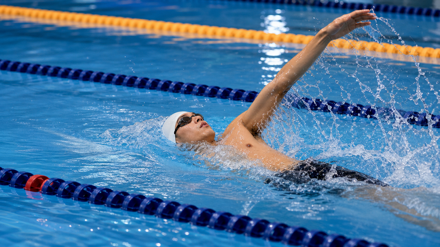 背泳技術改善：身體滾轉與手臂入水角度的優化