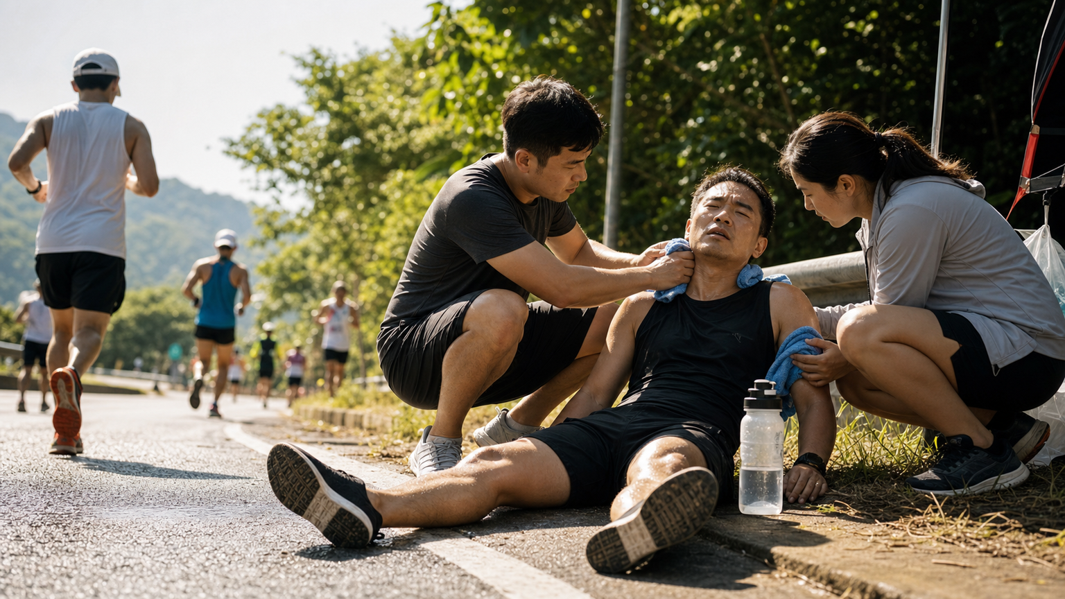 대만 여름 열손상: 러너의 일사병과 열탈진 응급 처치