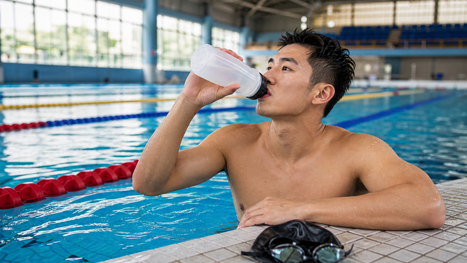 水泳トレーニング中の水分補給：塩素水環境下での水分補給の難しさ