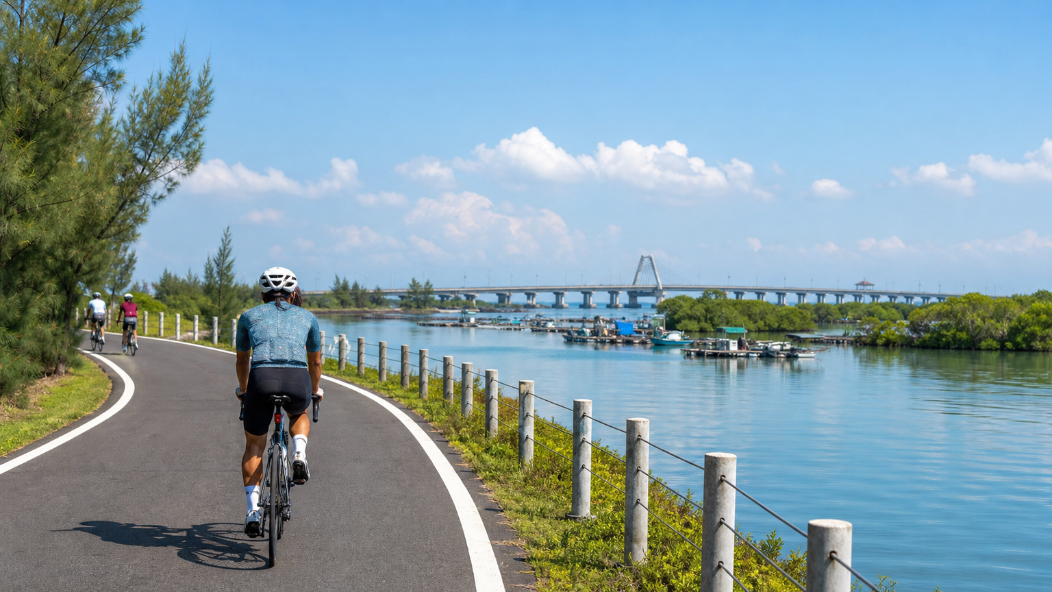Itinéraire circulaire de Dapeng Bay, Pingtung : une balade à vélo sur une baie plate au sud de Taïwan