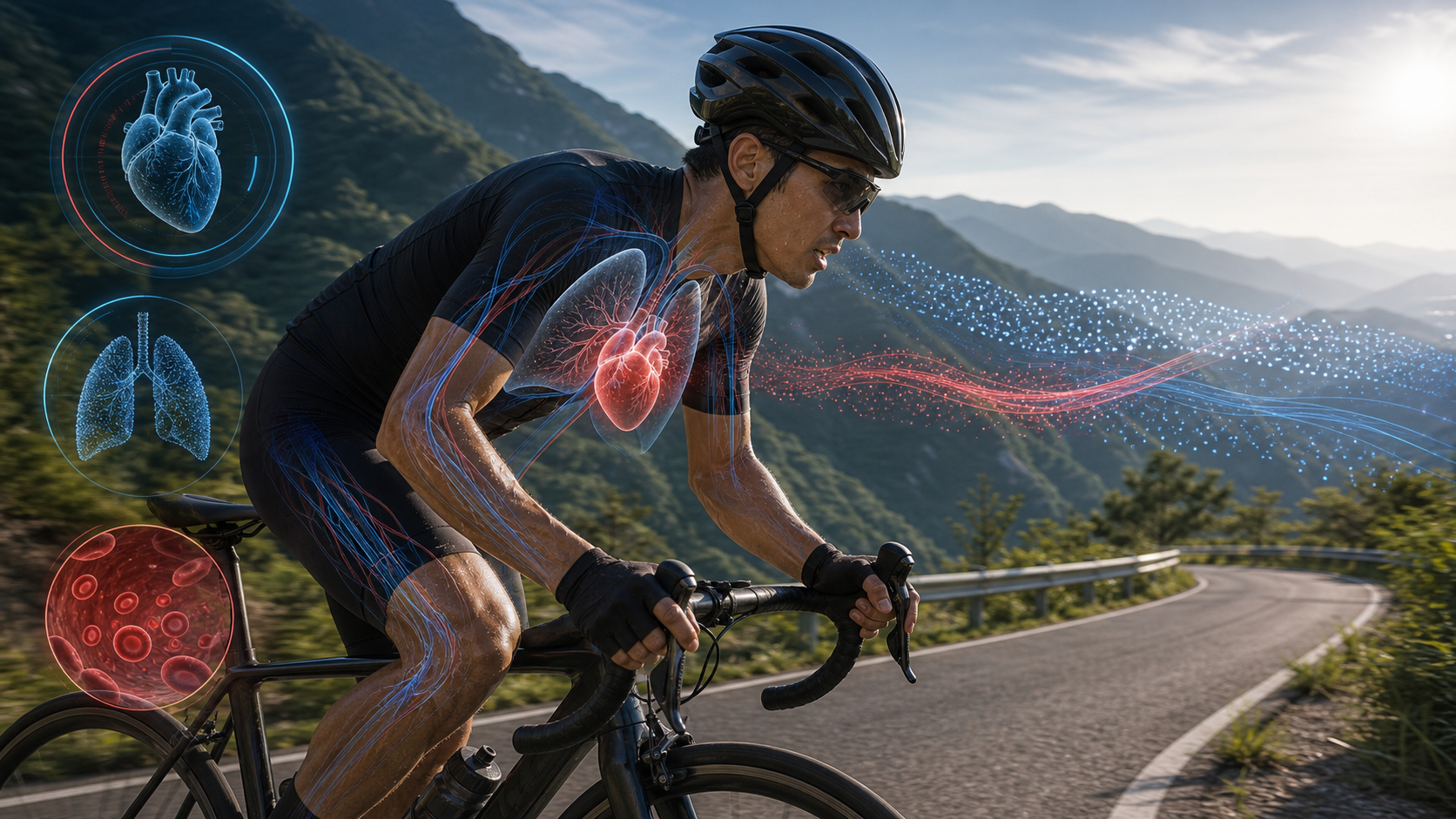 Fonction cardio-respiratoire et puissance à vélo : relation entre volume cardiaque et VO2max