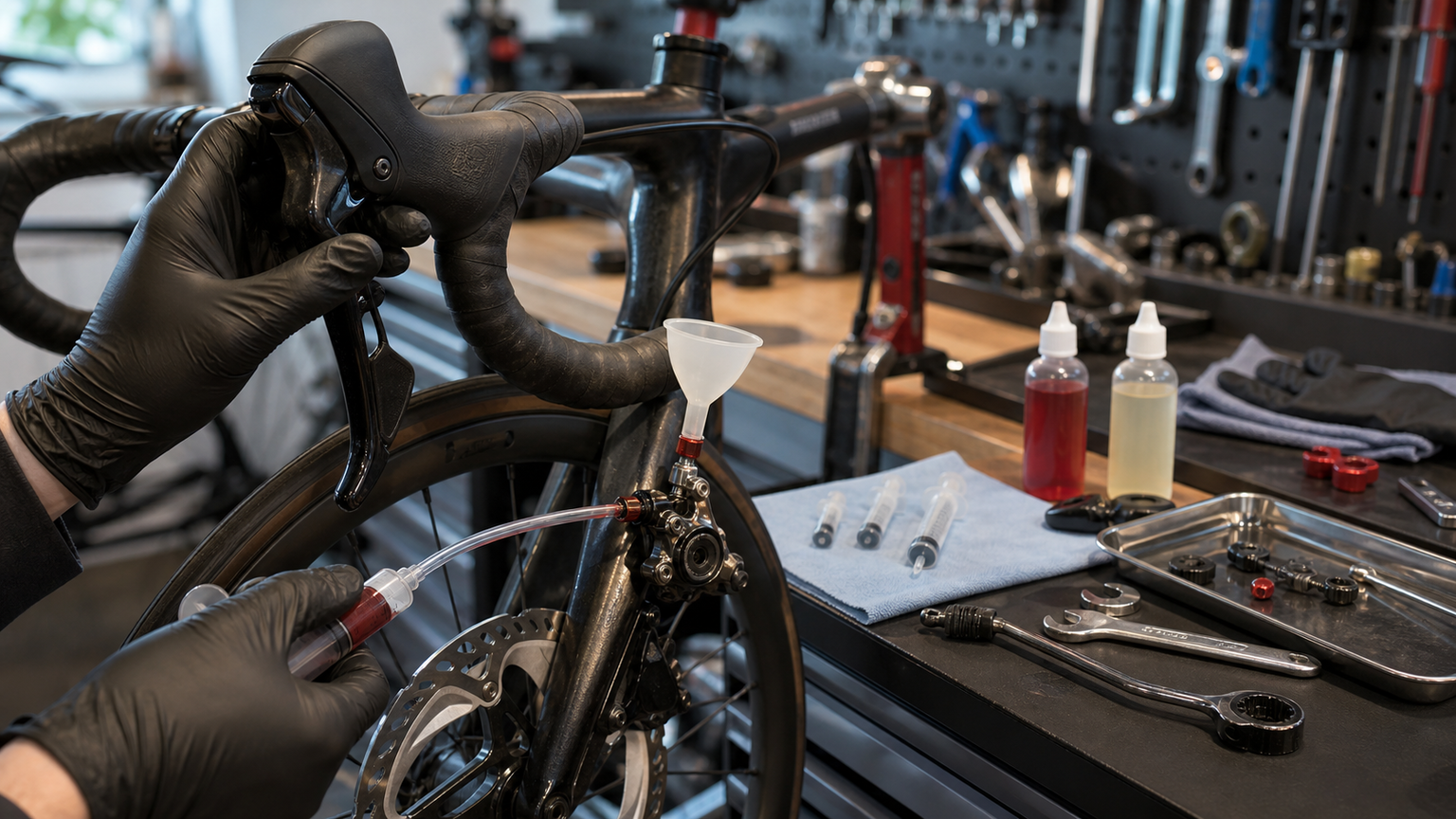 油壓碟煞洩油教學：Shimano 與 SRAM 雙系統完整指南