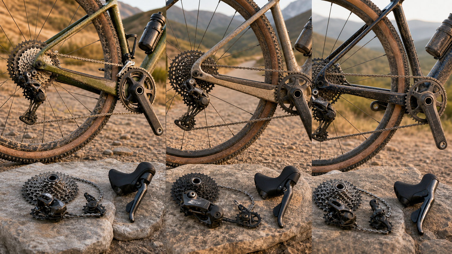 Gravel 變速套件大比拼:Shimano GRX vs SRAM XPLR vs Campagnolo Ekar